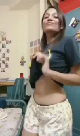 Sexy College Girl From Bhopal | Stripping for her BF?? (Download link in comments)