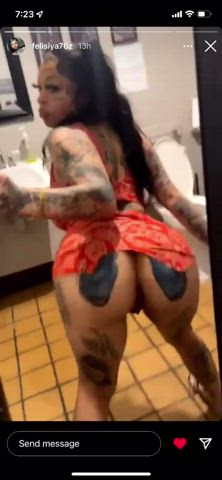 ebony onlyfans tattoo twerking clip