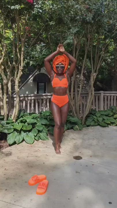 Bikini Ebony Lupita Nyong'o clip
