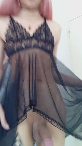 18 years old bouncing cock trans clip