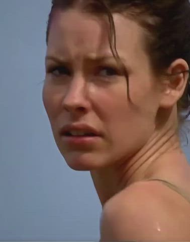 Mommy Evangeline Lilly realizing that her boy is her only hope to satisfy her needs