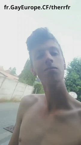 french jerk off outdoor public teen clip