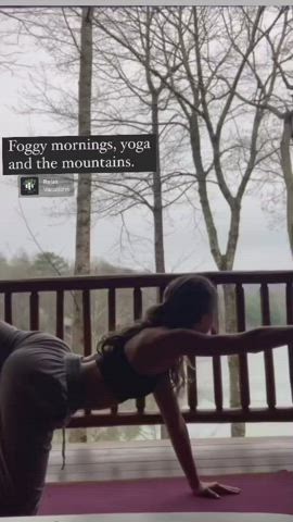 Ass Back Arched Bending Over Outdoor Pawg Sensual Stretching Teen Thick Yoga clip
