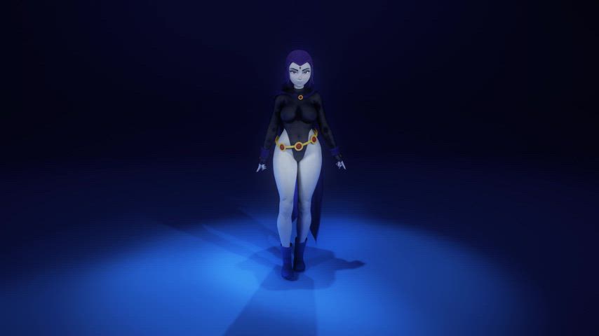 animation dance dancer raven superheroine witch clip