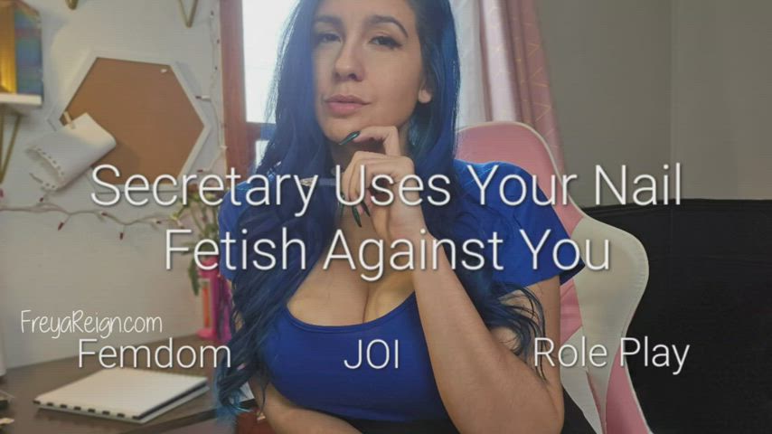 Secretary Uses Your Nail Fetish Against You: JOI, Femdom &amp; Role Play