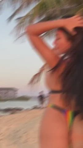 Beach Bikini Brunette clip
