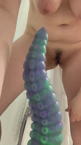 Decided to bring out the tentacle toy again and have some fun