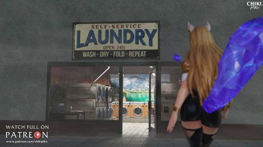 Ahri in the Laundry, to be continued (Chikipiko)[League of Legends]
