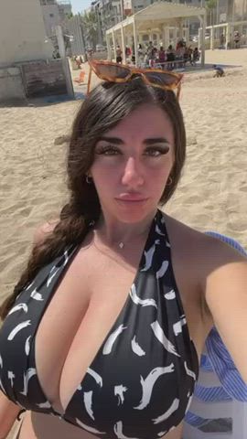busty on the beach
