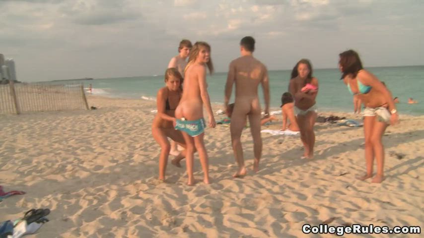 Beach Girlfriends Nudist clip
