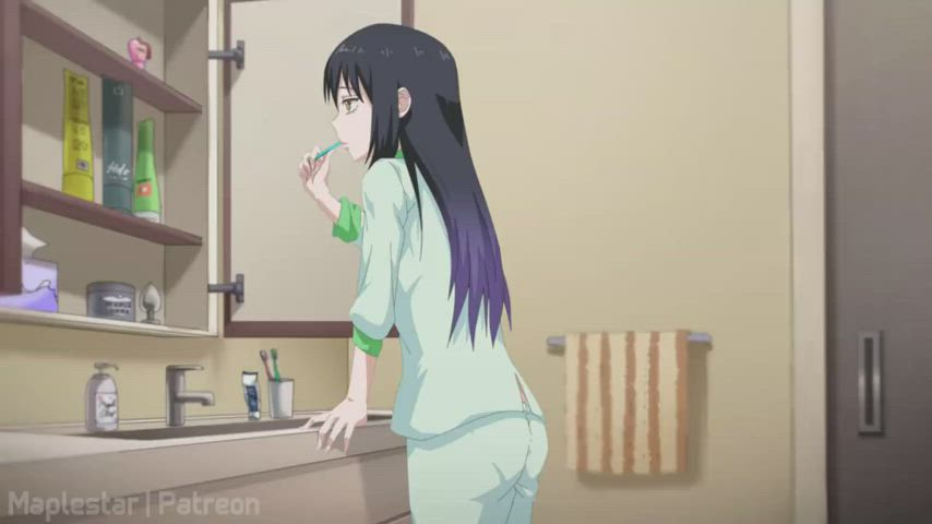 When (Miko Yotsuya) gets pantsed at the sink, I can’t help but get hard and enjoy