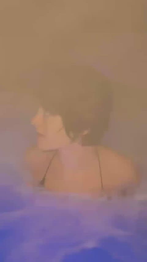 bikini clothed pool short hair softcore swimming pool r/softcorenights clip