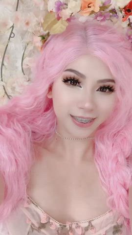 ahegao cosplay pink clip