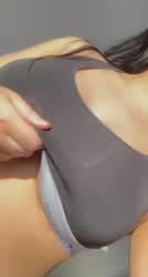 My sports bra holds in these big tits well ?