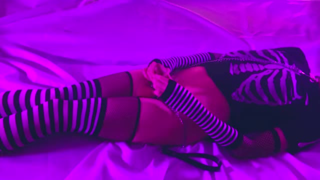 femboy masturbating stockings clip