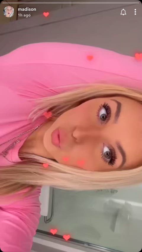 big tits blonde selfie clip