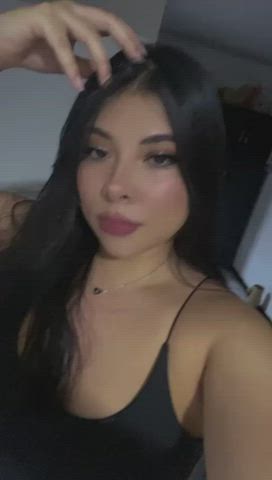 latina long hair webcam clip
