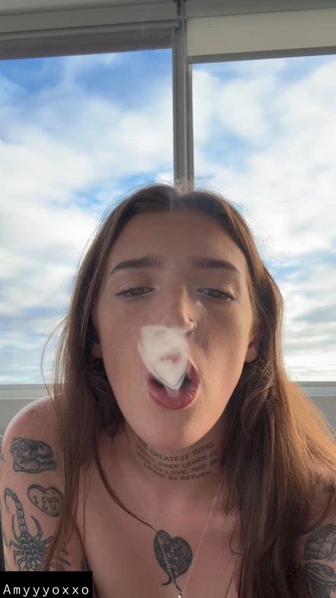 cute homemade natural tits smoking teen tits vaping clip