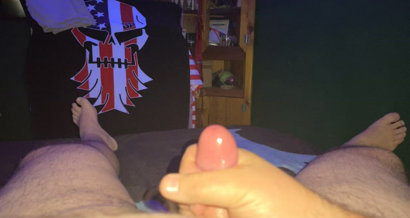 Cumming after sounding and edging