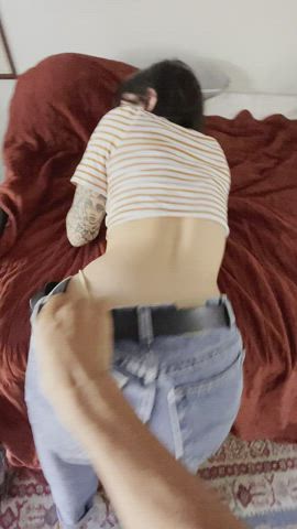 ass asshole dildo girlfriend jeans clip