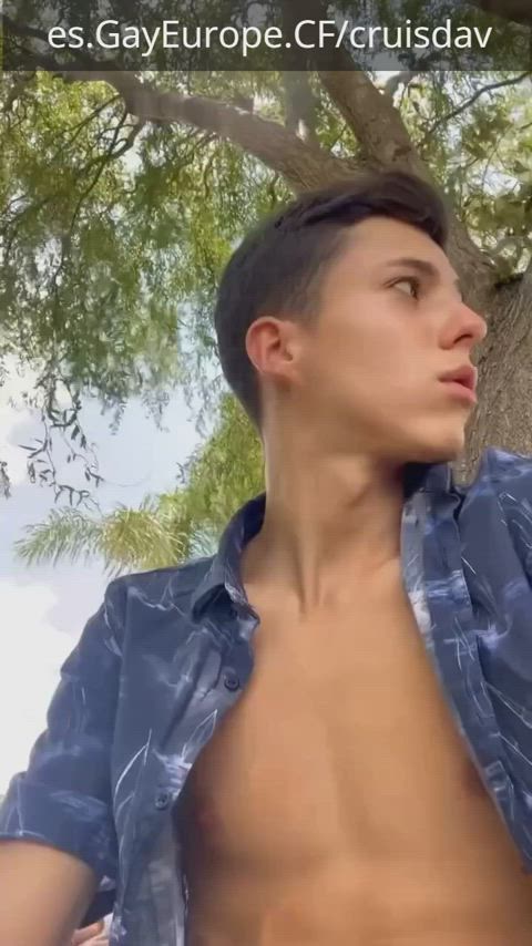 gay jerk off outdoor public clip