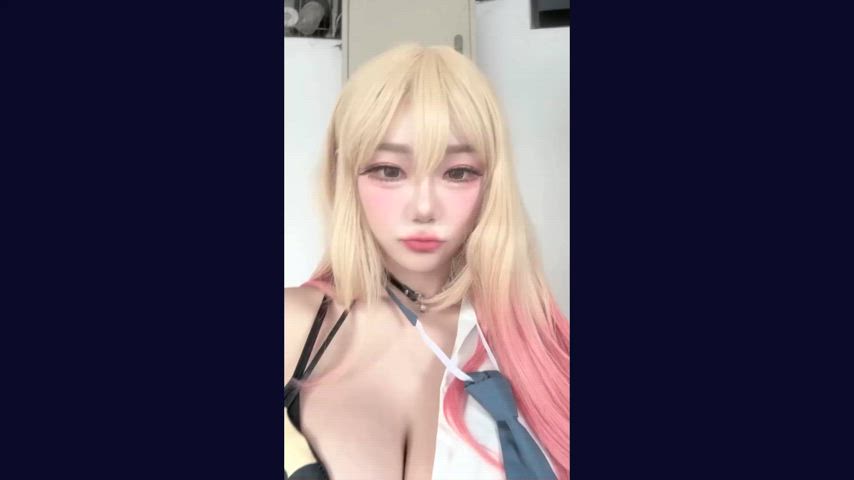 asian big tits bikini blonde cleavage huge tits schoolgirl skirt uwu-girl clip