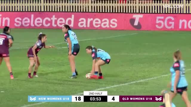 Caitlan Johnston try