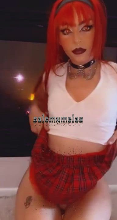 Alt Babe Goth OnlyFans Redhead Schoolgirl clip