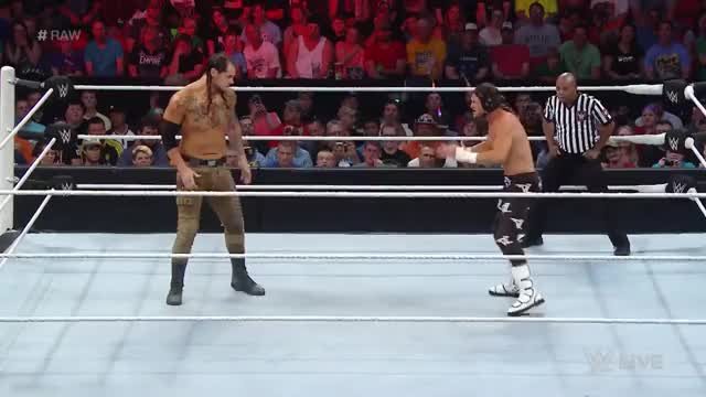 Ziggler with a kick to the nuts