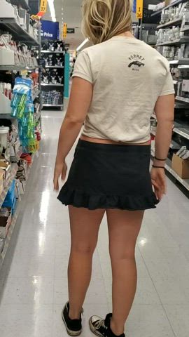 Shopping In A Skirt
