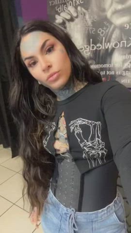 latina milf selfie small tits tattoo clip