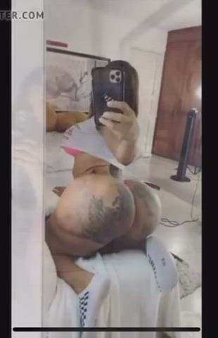 ass big ass bubble butt fake ass jiggling shaking tattoo trans trans woman clip