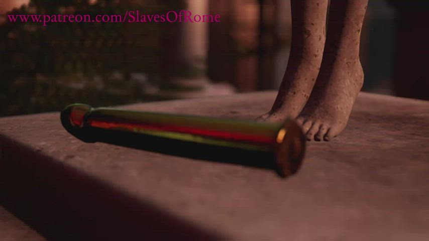 Slaves of Rome: Wife Makes Good Use of Golden Dildo