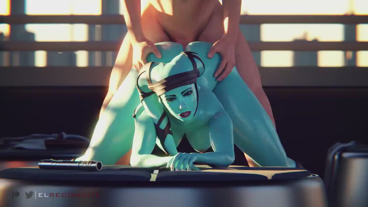 Alien Animation Doggystyle Sweaty Sex clip