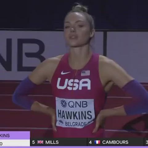 Chari Hawkins being a cock tease at a track event