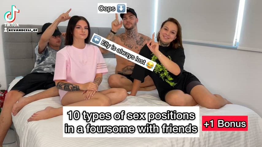 Positions to try with four people