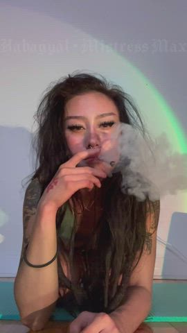 Who has a smoking fetish? [domme]