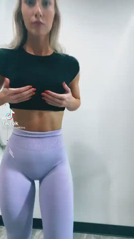 Ass Blonde Fitness Gym Muscular Girl Pawg clip