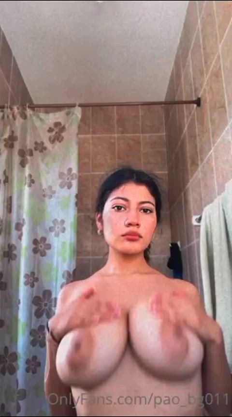 big tits boobs cute desi indian milf natural tits squeezing teen tits clip