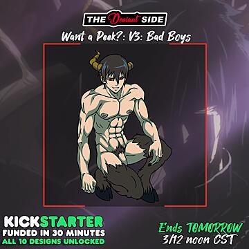 Maou (Satan) is included in our sexy anime men Kickstarter. Ends tomorrow at noon