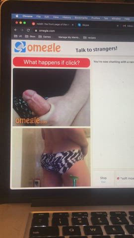 Bought some panties today and showed them off on Omegle. Might still be on there