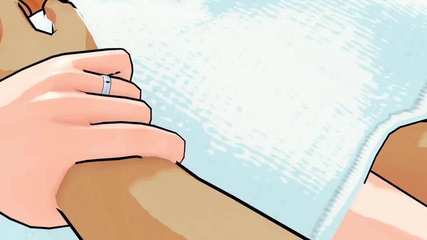 Animation Cheating Cunnilingus Dildo Fingering Massage Pronebone Towel Wife clip