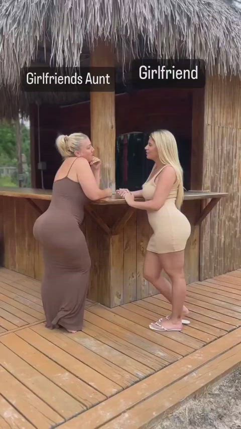 big ass clothed dress interracial kissing polyamory tiktok clip