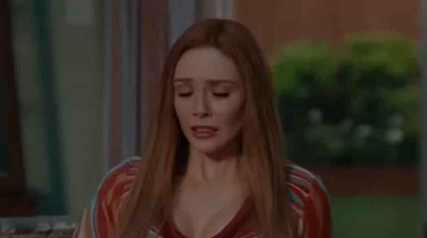 celebrity elizabeth olsen redhead clip