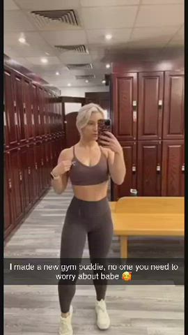 blonde caption cheating cuckold flashing gym selfie teen voyeur clip