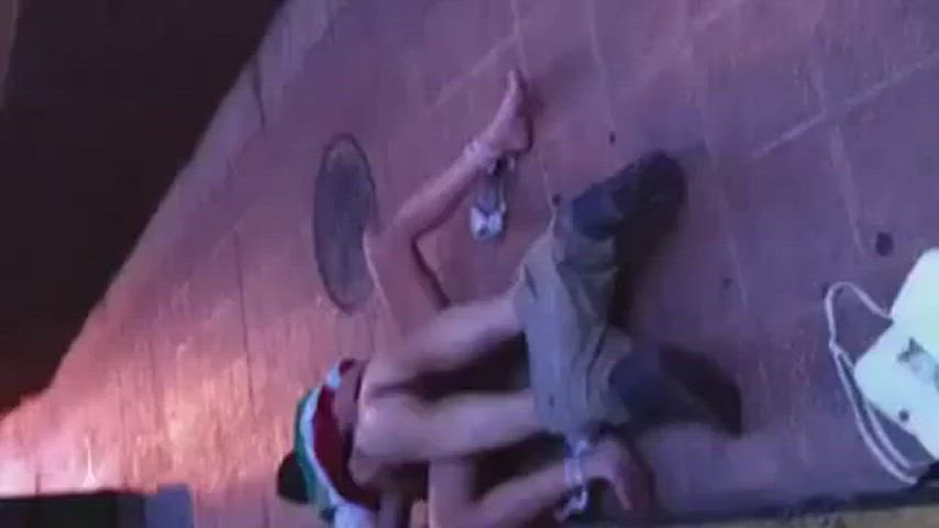 english missionary moaning outdoor public uk clip