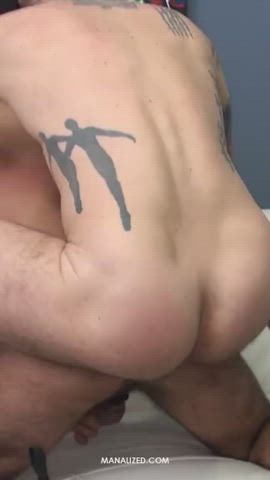 bareback cock doggystyle gay muscles clip