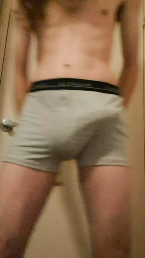 Big thick cock in tight undies