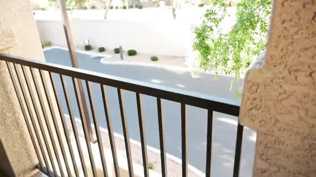 Gorgeous Girlfriend Bestows Public Blowjob on Balcony
