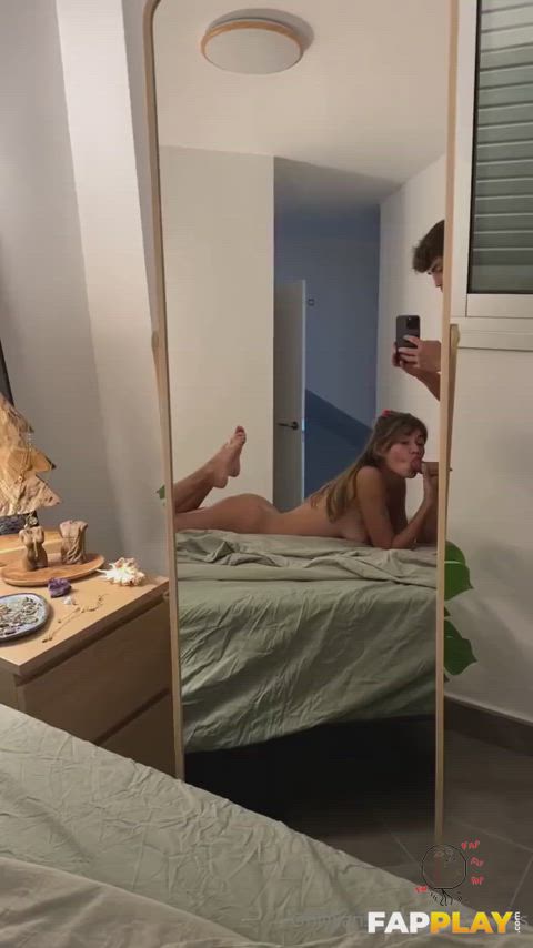 Enjoying Blowjob infront of mirror